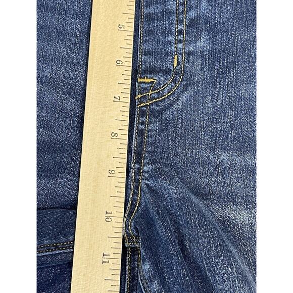 Spanx Jeans Womens Medium Blue Distressed Ankle Skinny High Rise Pull On Denim - Picture 7 of 13